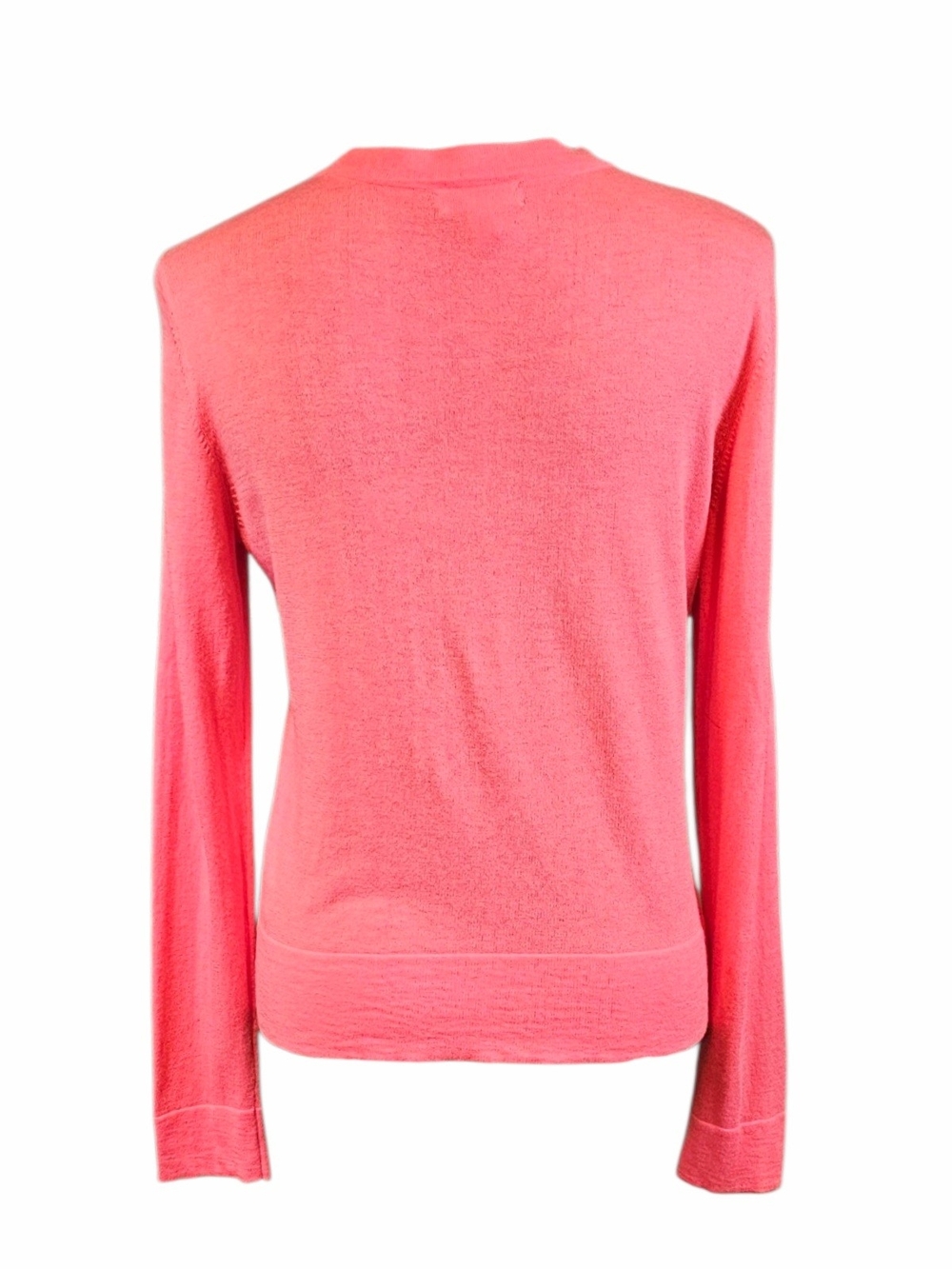 Lilly Pulitzer Coral Pink Lightweight Button Front Cardigan Large - Picture 2 of 7